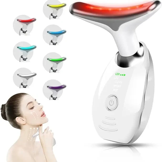 LED Face and Neck Massager – Anti-Aging Skincare Tool