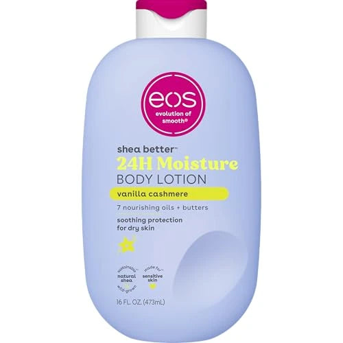 Eos Vanilla Cashmere Body Lotion – 24-Hour Hydrating Moisturizer
