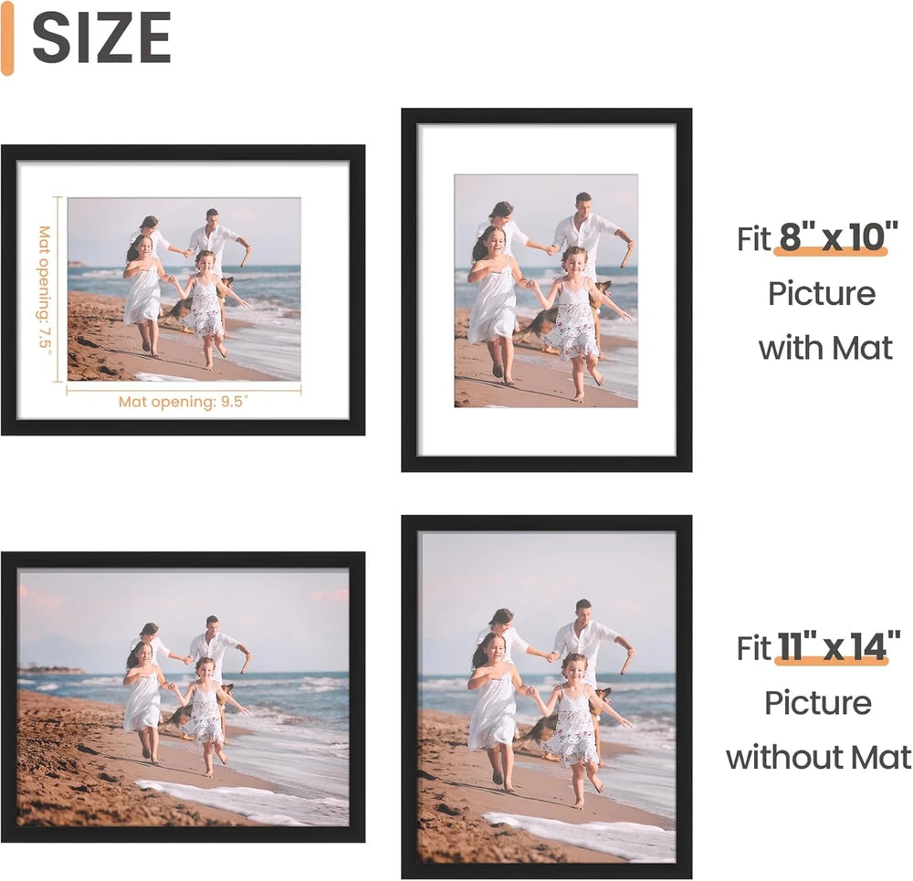 Upsimples Black Picture Frame – Modern Gallery Wall Frame