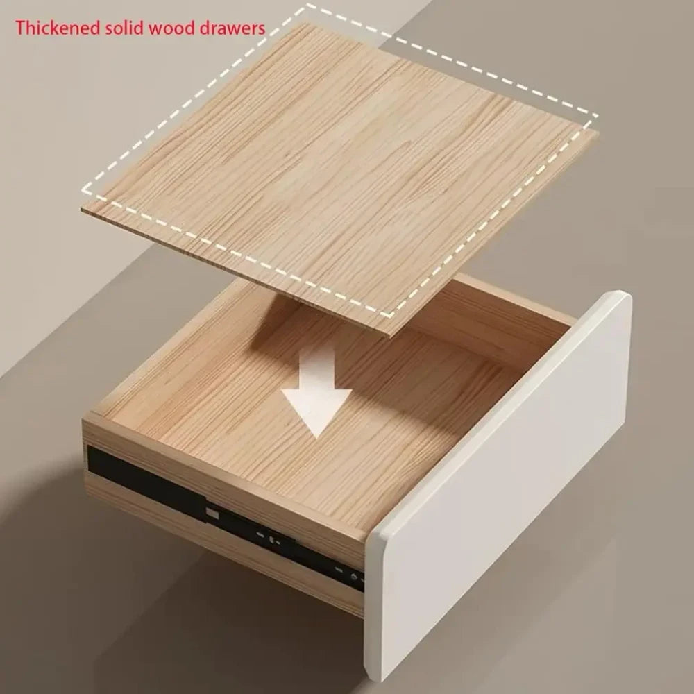 Leather Surface Small Bedside Cabinet – Stylish Nightstand