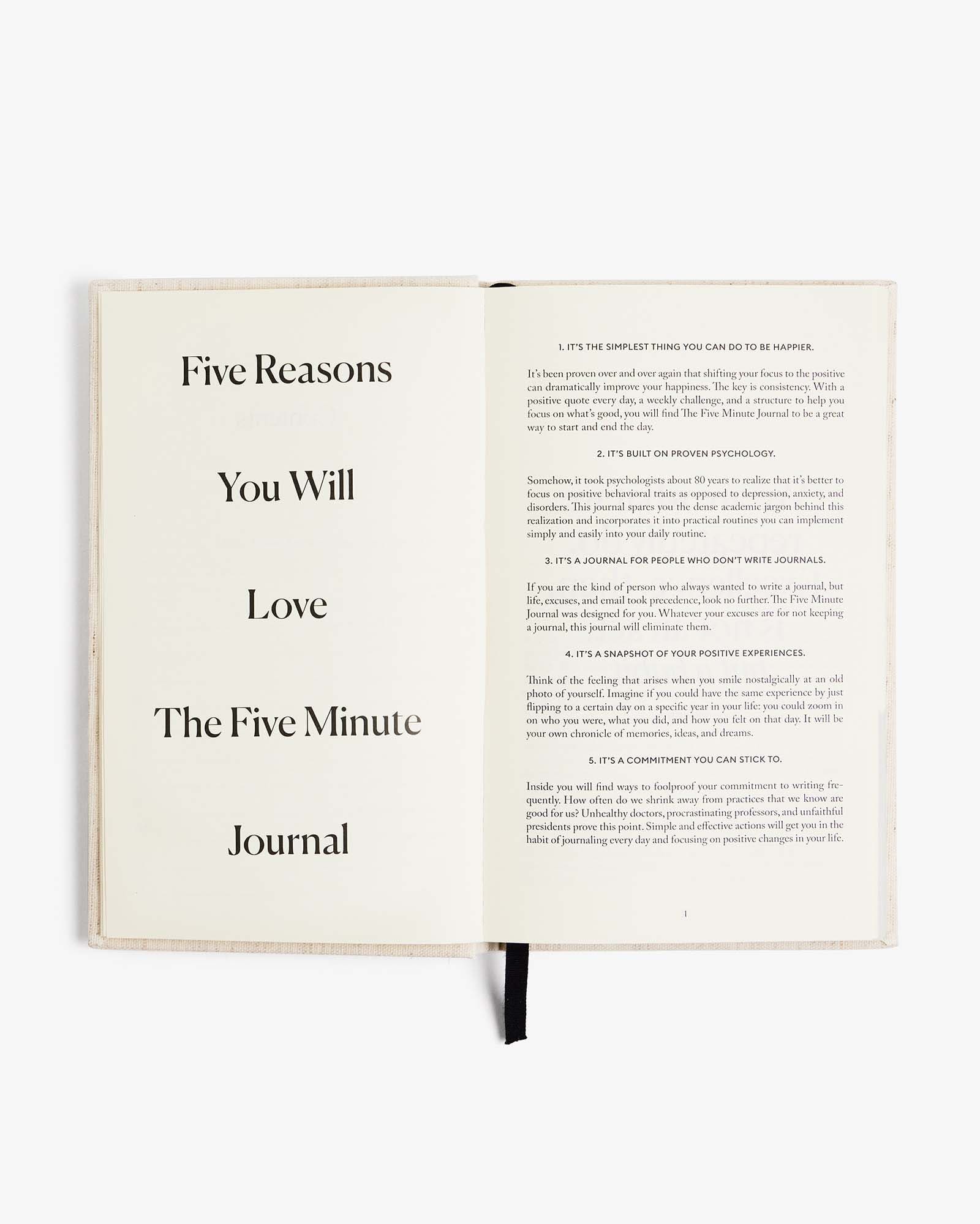 The Five Minute Journal – Daily Gratitude Journal for Happiness