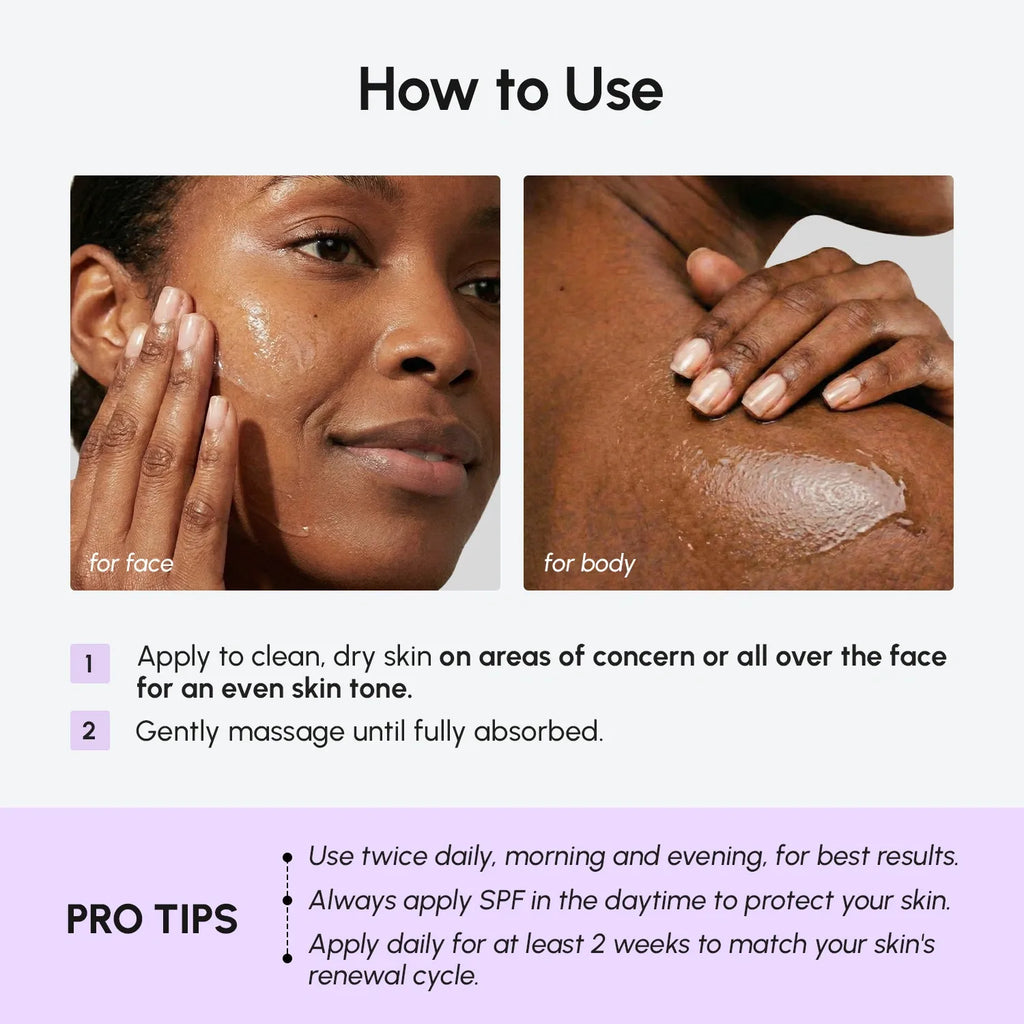Dark Spot Correcting Face & Body Serum – Even Skin Tone