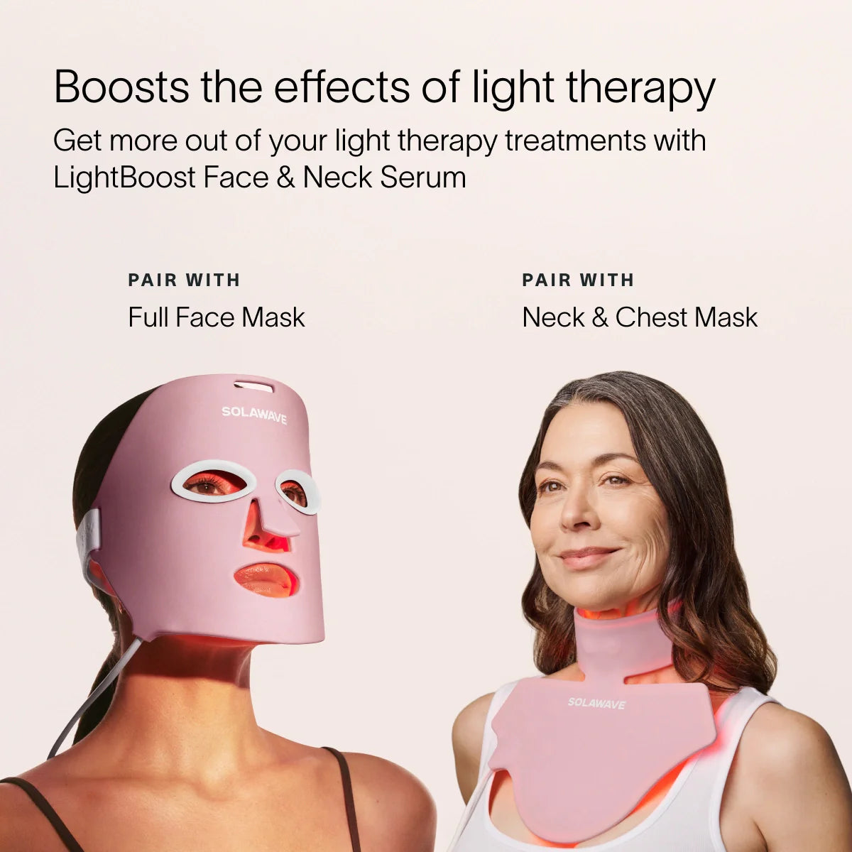 Solawave LightBoost Face & Neck Serum – LED Light Therapy Serum