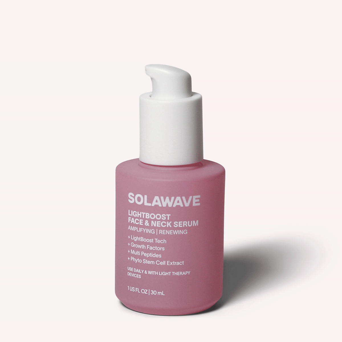 Solawave LightBoost Face & Neck Serum – LED Light Therapy Serum