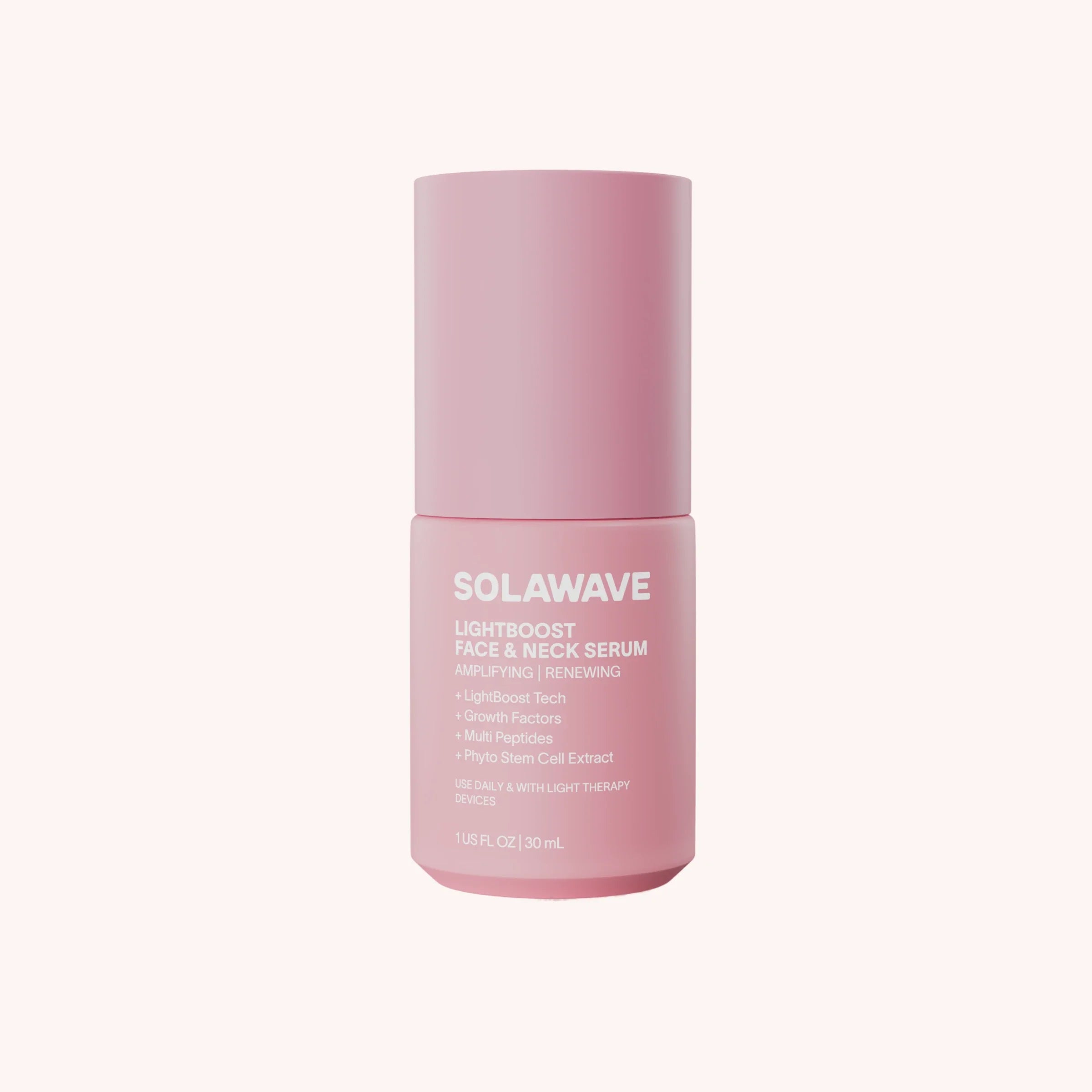 Solawave LightBoost Face & Neck Serum – LED Light Therapy Serum